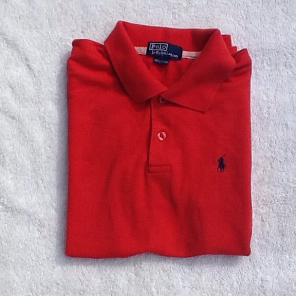 Polo red shirt short sleeve